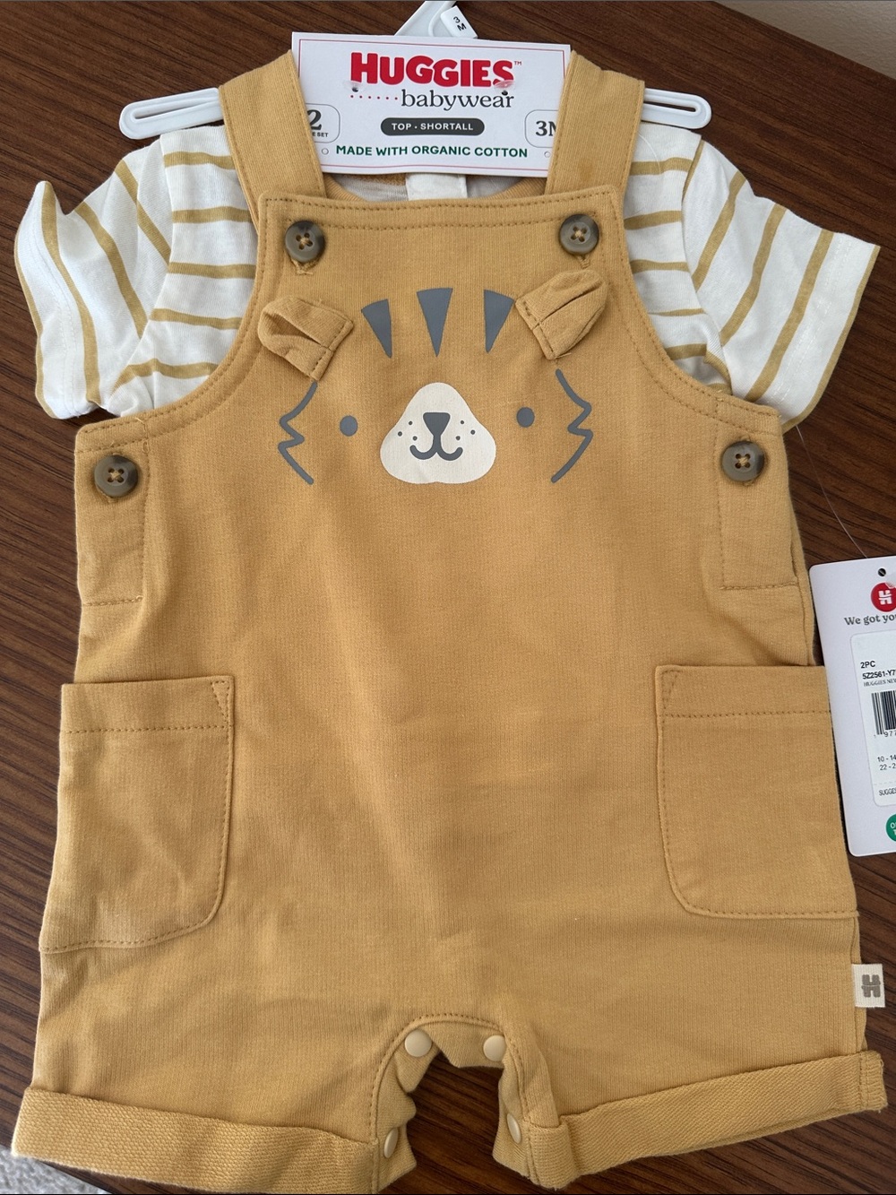 NWT Organic Cotton Short Overalls